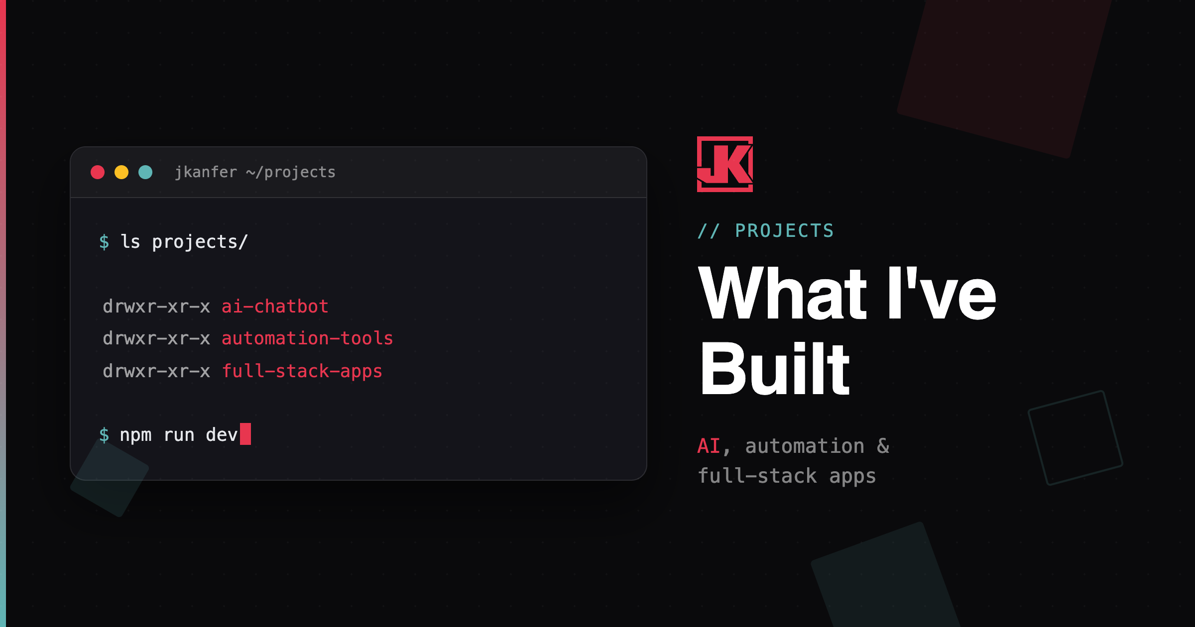 Projects | Jacob Kanfer
