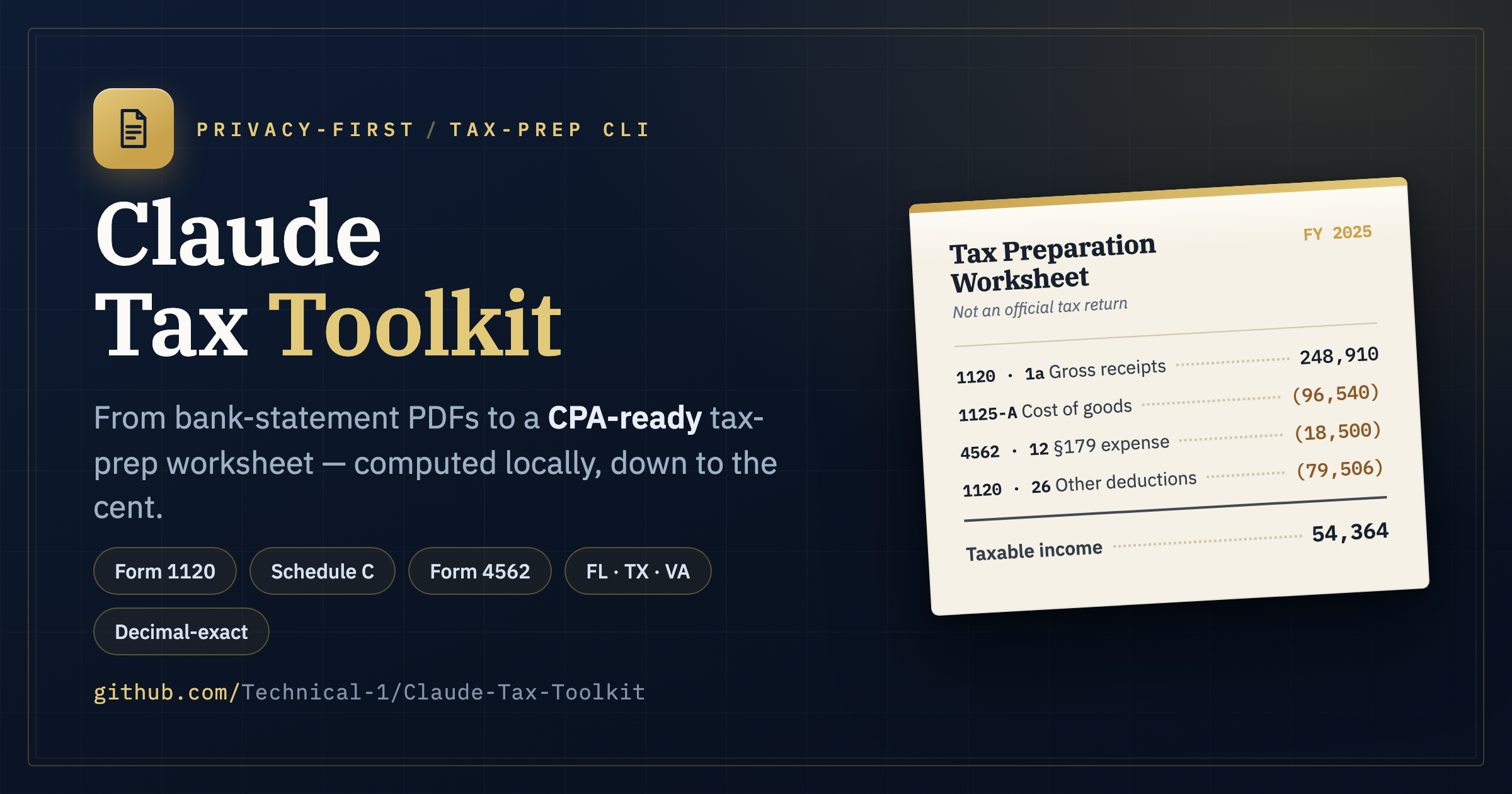 Claude Tax Toolkit | Jacob Kanfer