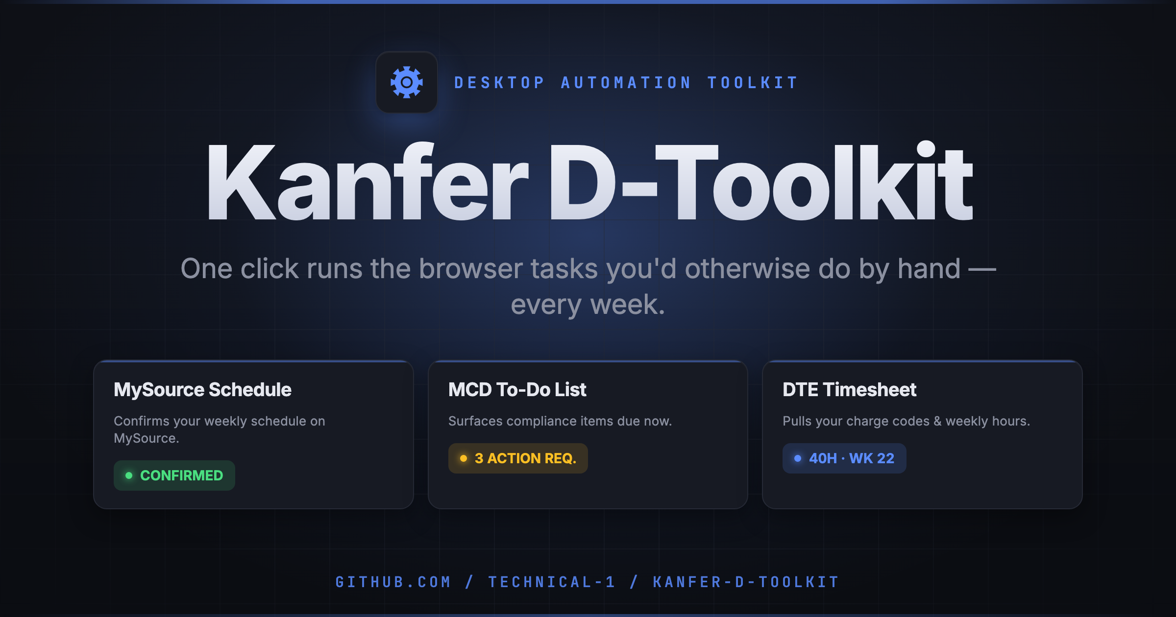 Kanfer D Toolkit | Jacob Kanfer